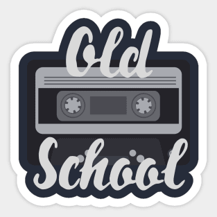 Old School Cassette Sticker